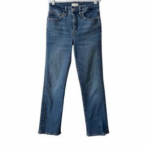 Good American Size 4/27 Good Legs Straight Jeans Indigo397 Blue Denim Jeans Used